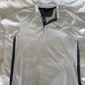 Hugo Boss,  Large Slim Fit Polo,  White